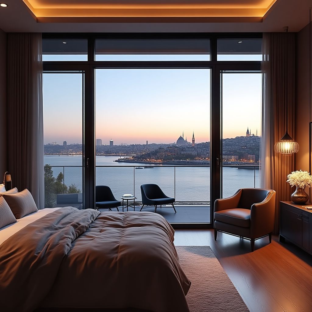 İstanbul'da Boğaz manzaralı daire